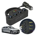 CIGARRERA CARGADOR PUERTOS USB-C CARRO ADAPTADOR ENCENDEDOR