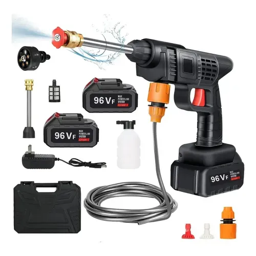 HIDROLAVADORA DOBLE BATERIA 96V ALTA PRECION PORTATIL