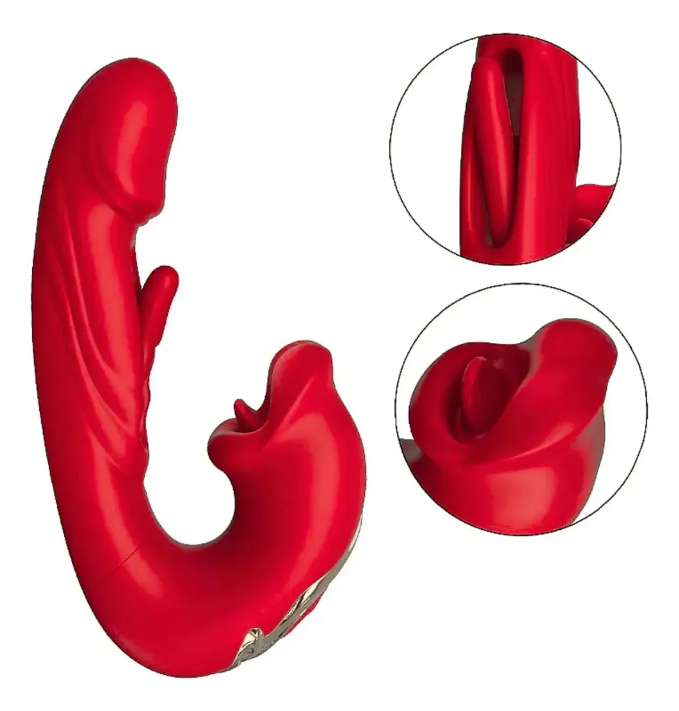 VIP DOBLE FUNCION - Vibrador Doble Clit Spot Con Succión