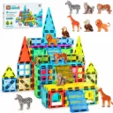 SET DE CONSTRUCCION LEGOS MAGNETICOS Y ANIMALES 95 PCS