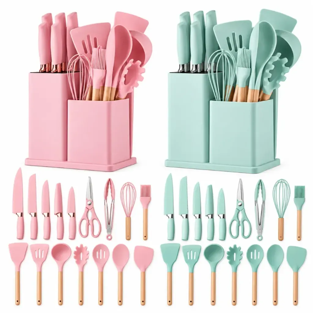 [SK-0019] UTENSILIOS DE COCINA 19 PCS CAJA PEQUEÑA