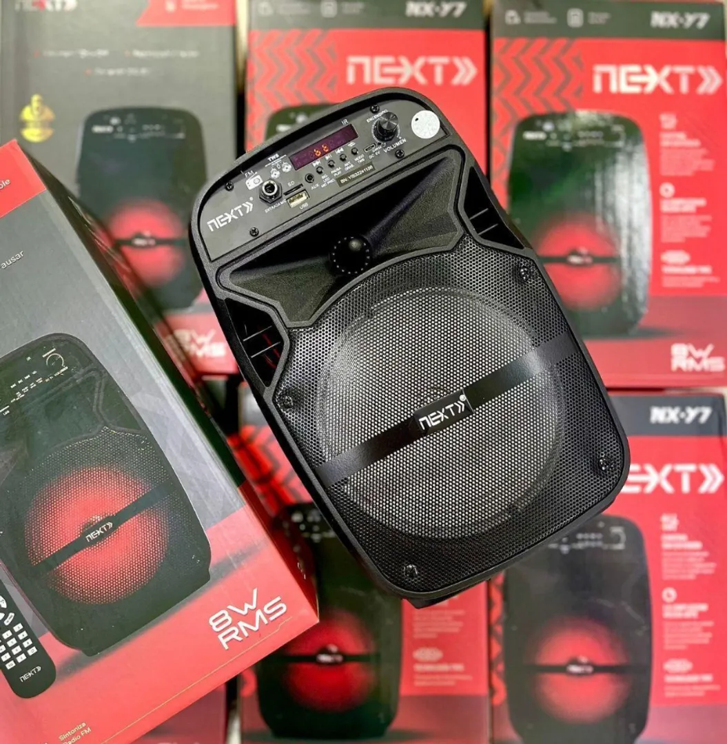 CABINA PARLANTE RECARGABLE 6.5 PULGADAS LUCES LED NX-Y7